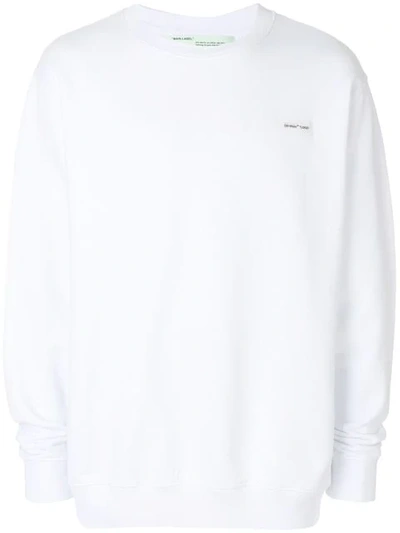 Off-white Off White C/o Virgil Abloh Men's White Basic Crewneck Sweater