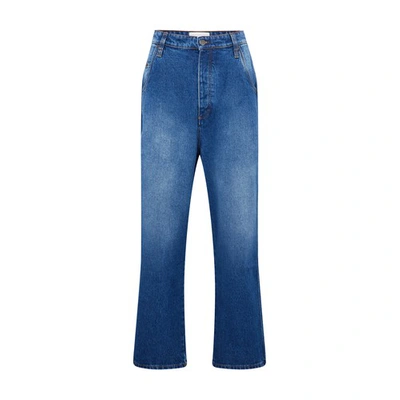 Ami Alexandre Mattiussi Alex Fit Low-rise Jeans In Used Blue