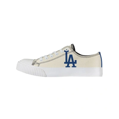 Foco Cream Los Angeles Dodgers Low Top Canvas Shoes