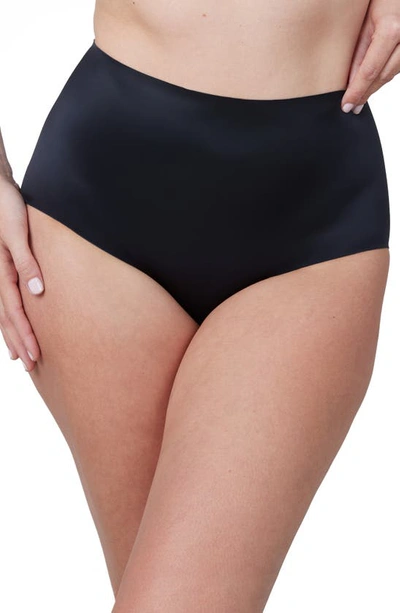 Spanx Shaping Satin Briefs In Verblack