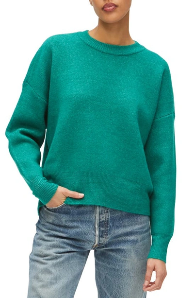 Michael Stars Maddie Crew Neck Pullover In Bright Teal