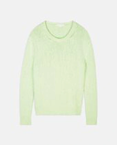 Stella Mccartney Cotton-blend Sweater In Green