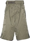 Sacai Ma-1 Belted Shorts - Green