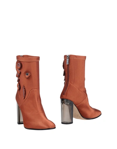 Pinko Ankle Boot In Brown