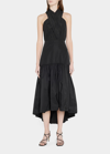 Veronica Beard Radley Crisscross High-low Maxi Dress In Black