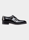 Santoni Men's Ira Double-monk Loafers In Black