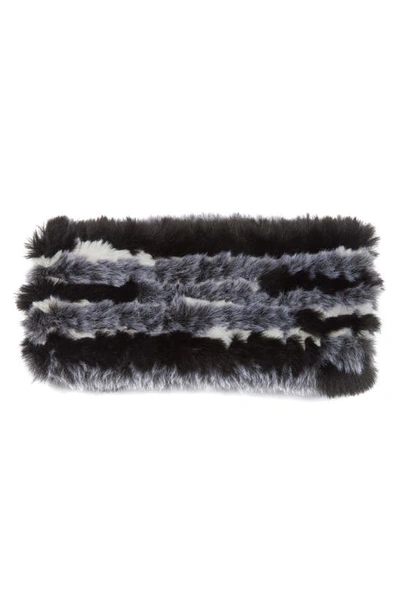 Jocelyn • Multicolor Fur Headband & Neck Warmer Kids Jocelyn Pom Winter Hat – Turtle Fur® main image 4