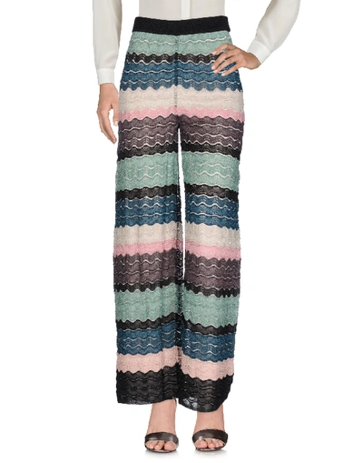 M Missoni Casual Pants In Light Green