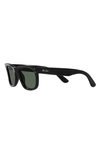 Ray Ban Sunglasses Unisex Mega Wayfarer - Black Frame Green Lenses Polarized 51-21