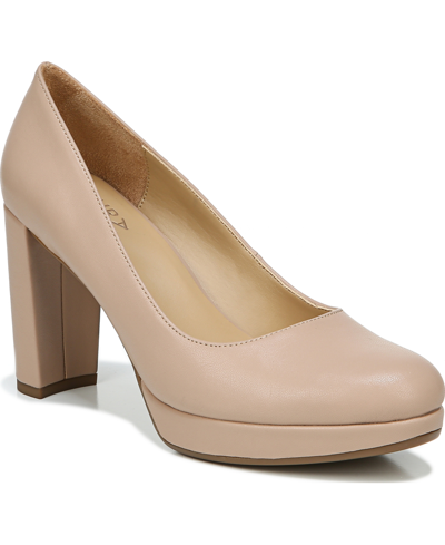 Naturalizer Berlin Pumps Women's Shoes In Barely Nude Faux Leather