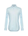 Bagutta Solid Color Shirt In Turquoise