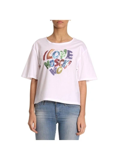 Love Moschino Top Top Women Moschino Love In White