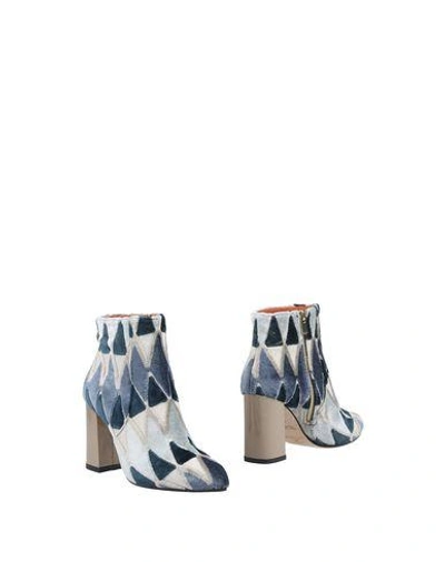 Bams Ankle Boot In Blue