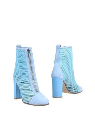 Pinko Ankle Boots In Azure