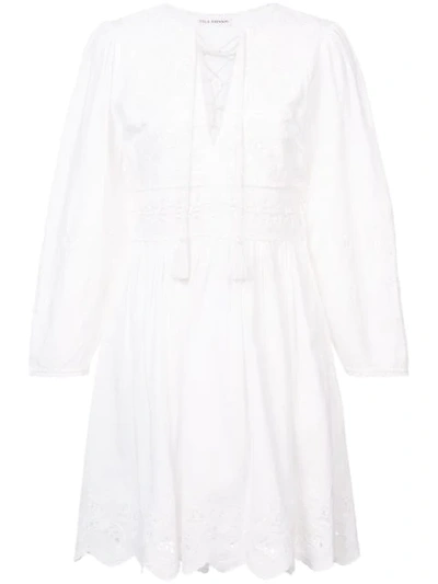 Ulla Johnson Ailey Cotton & Linen Dress In White