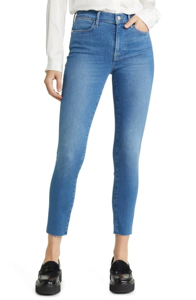Frame Womens Randall Le High Skinny Raw High-rise Recycled-denim-blend Jeans