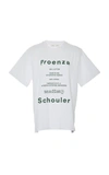 Proenza Schouler Care Instructions Logo T-shirt In White