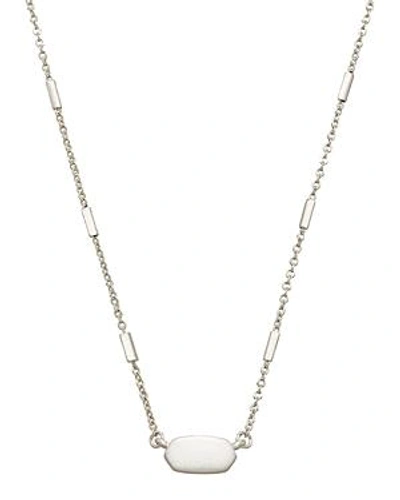 Kendra Scott Fern Pendant Necklace In Silver