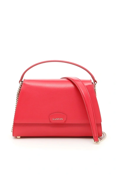 Lanvin Mini Trapeze Tote Bag In Mini Hand Bag (pink)