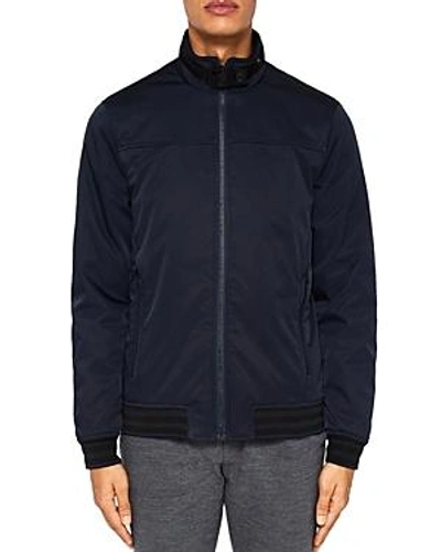 Ted Baker Copen Bomber Jacket In Navy