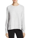 Alo Yoga Glimpse Pullover In Mist Heather