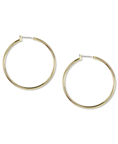 Anne Klein Gold-tone Large Hoop Earrings