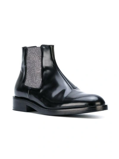 Christopher Kane Patent Leather Ankle Boots In Black