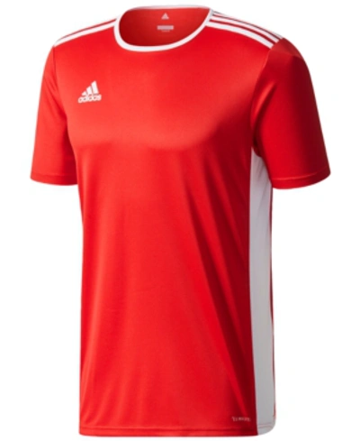 Adidas Originals Adidas Men's Entrada Climalite Soccer Shirt In Power Red/white