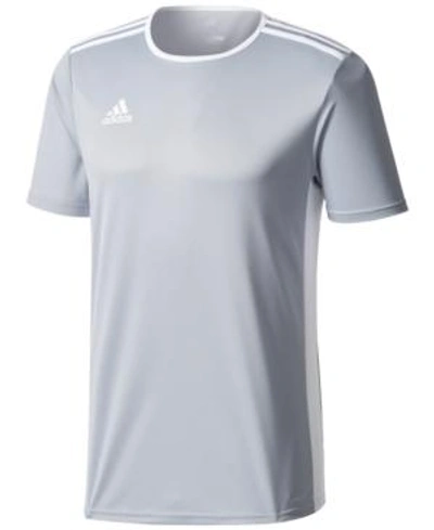 Adidas Originals Adidas Men's Entrada Climalite Soccer Shirt In Light Grey