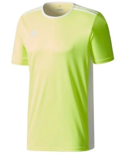 Adidas Originals Adidas Men's Entrada Climalite Soccer Shirt In Yellow