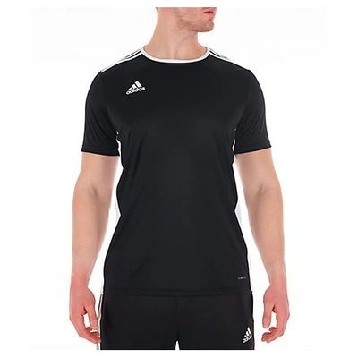 Adidas Originals Adidas Men's Entrada Climalite Soccer Shirt In Silver