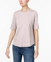 Eileen Fisher Organic Cotton T-shirt, Regular & Petite In Opal