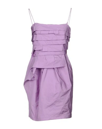 Pinko Short Dress In Light Purple