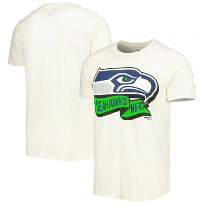 New Era Cream Seattle Seahawks Sideline Chrome T-shirt