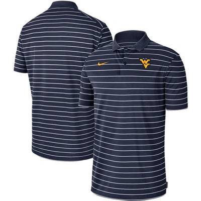 Nike Navy West Virginia Mountaineers Icon Victory Coaches 2022 Early Season Performance Polo