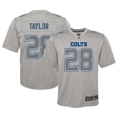 Nike Kids' Youth  Jonathan Taylor Gray Indianapolis Colts Atmosphere Game Jersey