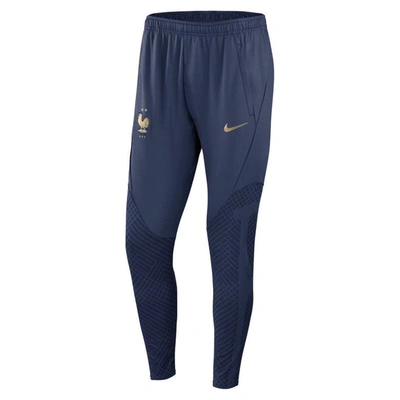 Nike Navy France National Team Strike Performace Track Pants In Blue