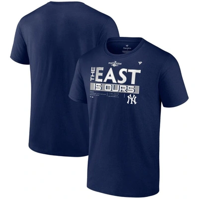 Fanatics Branded Navy New York Yankees 2022 Al East Division Champions Locker Room T-shirt