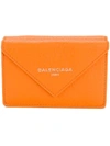 Balenciaga Papier Mini Wallet In Yellow