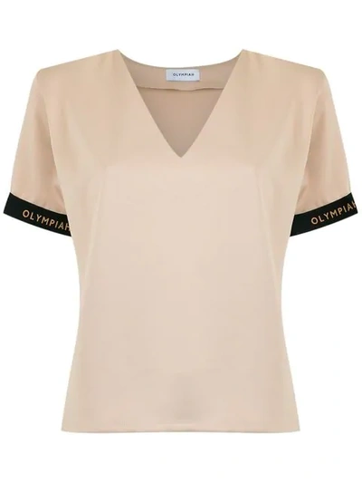 Olympiah Flamingo T-shirt X Silvia Braz In Neutrals