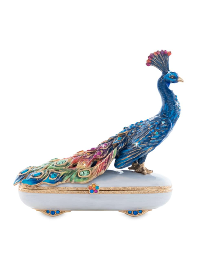 Jay Strongwater Rainbow Peacock Box