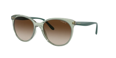 Vogue Eyewear Woman Sunglasses Vo5453s In Brown Gradient
