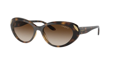 Vogue Eyewear Woman Sunglasses Vo5456s In Gradient Brown