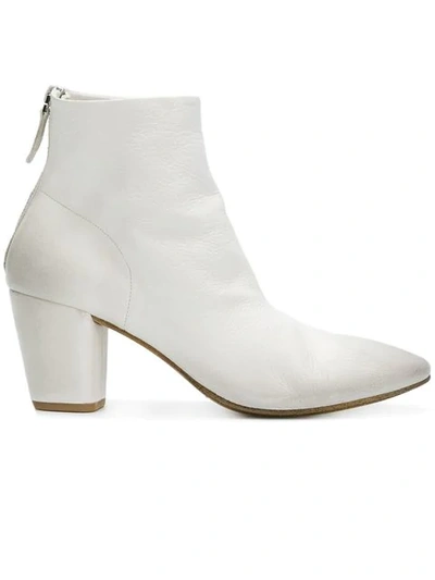 Marsèll Chunky Heel Ankle Boots In White