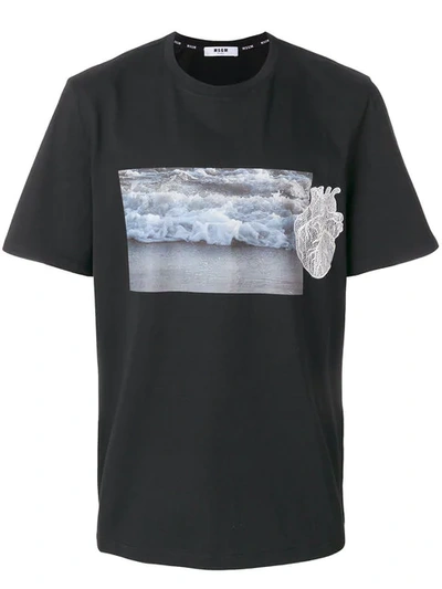 Msgm Cotton T-shirt In Black