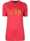 Dsquared2 Icon Embroidered T In Red
