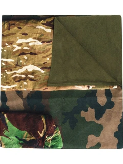 Pierre-louis Mascia Camouflage Print Scarf - Green