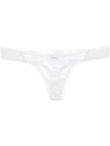 La Perla Lapis Lace Thong In White