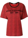 Philosophy Di Lorenzo Serafini Printed Logo T In Red