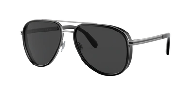 Bvlgari Men's Polarized Sunglasses, Bv506057-p In Polar Black